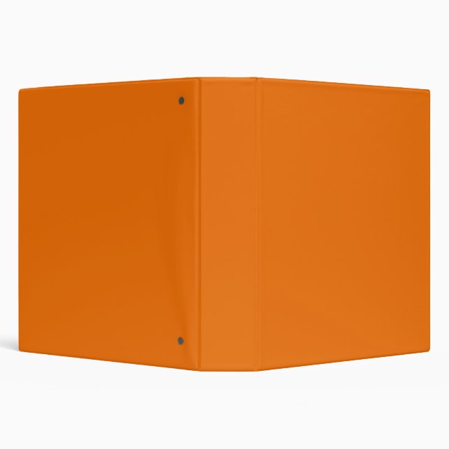 Solid flame orange 3 ring binder (Background)