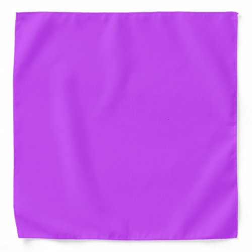 solid fluorescent bright neon purple  bandana