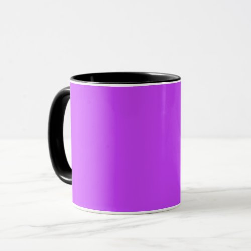 solid fluorescent bright neon purple   mug