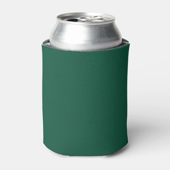 Solid Forest dark Green Can Cooler (Can Front)