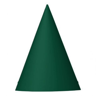 Solid Forest dark Green Party Hat