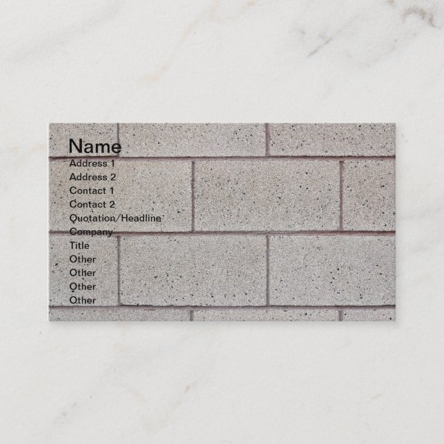 Solid Foundation Business Card (Front)