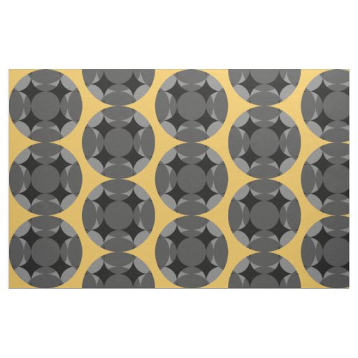 Solid Four Star Circle Cross by Kenneth Yoncich Fabric
