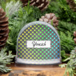 Solid Four Star Circle Cross by Kenneth Yoncich Snow Globe