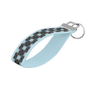 Solid Four Star Circle Cross by Kenneth Yoncich Wrist Keychain
