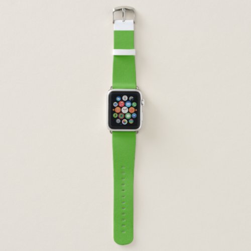 Solid frog green apple watch band