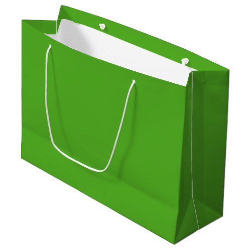 Solid frog green large gift bag