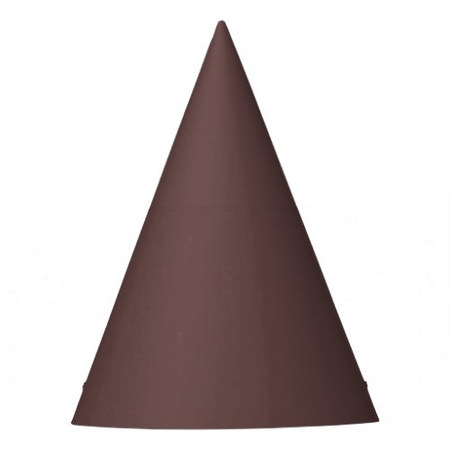 Solid fudge brown party hat