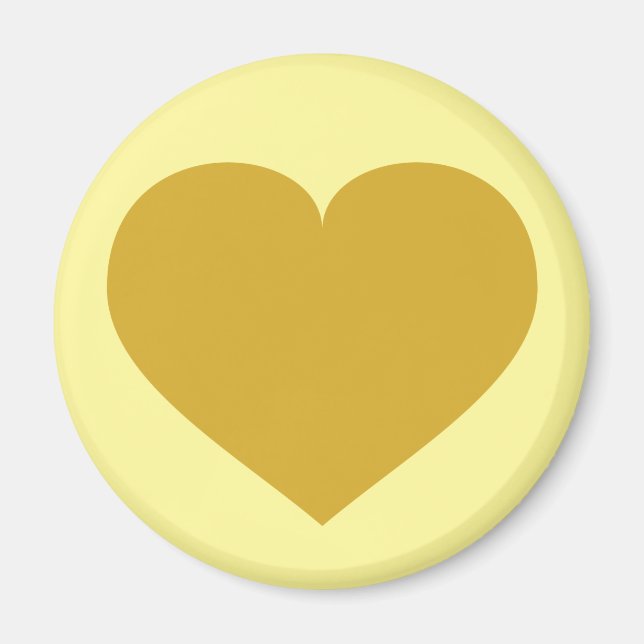 Solid Gold Heart Magnet (Front)