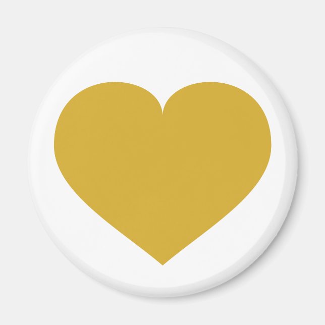 Solid Gold Heart Magnet (Front)