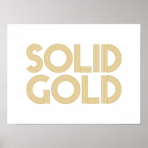 Solid Gold Poster