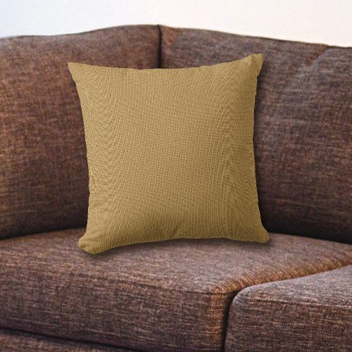 Solid Gold Throw Pillow