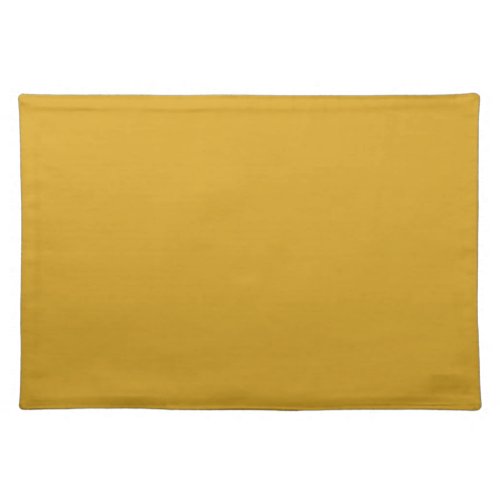 Solid goldenrod yellow cloth placemat