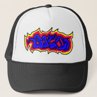 Solid graffiti trucker hat