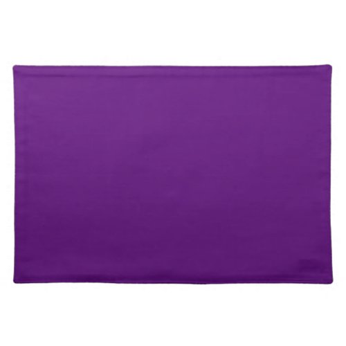 Solid grape purple cloth placemat