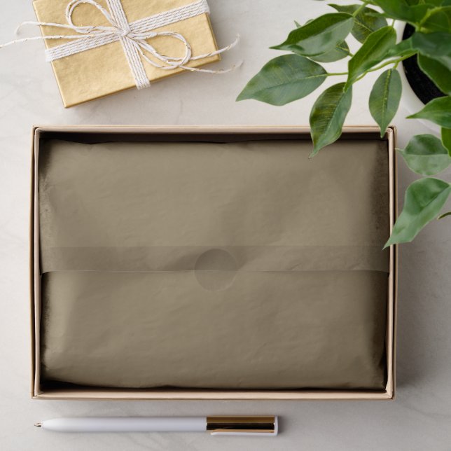 Solid gray brown tissue paper (Gift)