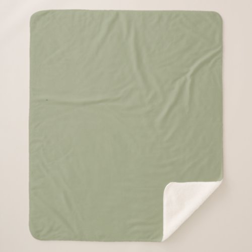 Solid Gray Green by Premium Collections Sherpa Blanket