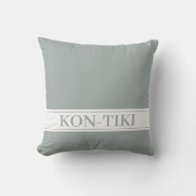 Solid Gray Green Exterior. Custom Outdoor Pillow