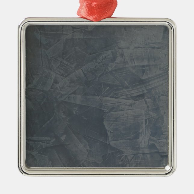 Solid Gray Metal Ornament (Front)