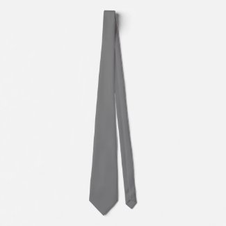 Solid Gray Necktie