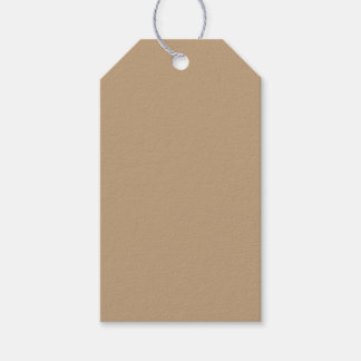 Solid gray orange gift tags