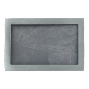 Solid Gray Rectangular Belt Buckle