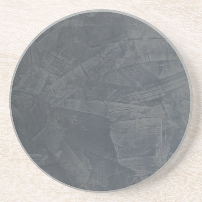 Solid Gray Sandstone — Custom Background Coaster (Front)