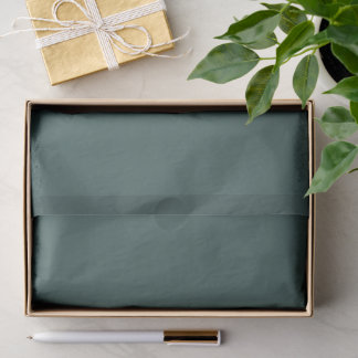 Solid gray turquoise tissue paper