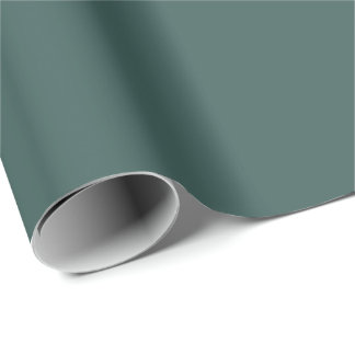 Solid gray turquoise wrapping paper