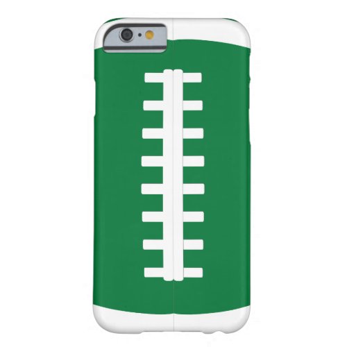 Solid Green American Football Player Football Lace Barely There iPhone 6 Case