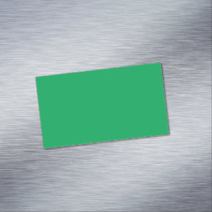 Solid Green Background  Business Card Magnet