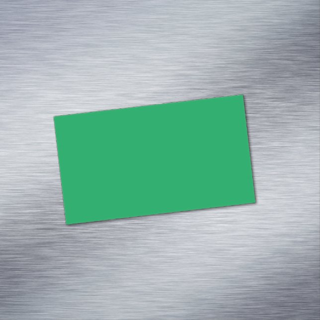 Solid Green Background  Business Card Magnet (In Situ)