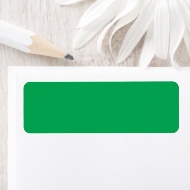 Solid Green Background  Label (Insitu)