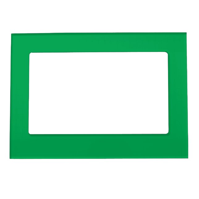 Solid Green Background  Magnetic Frame (Front)