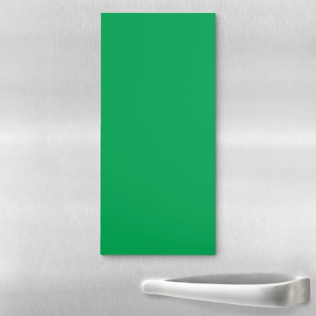 Solid Green Background  Magnetic Notepad (In Situ)