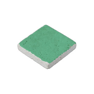 Solid Green Background  Stone Magnet
