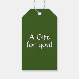 Solid Green Gift Tags