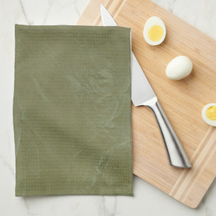 Solid Green Kitchen Towel