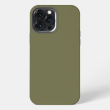 Solid Green Olive Brown by Premium Collections