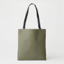 Solid Green Olive Brown by Premium Collections Tote Bag