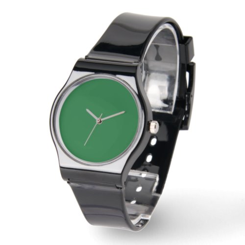 Solid green texture fills the entire image watch