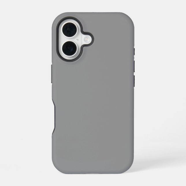 Solid Grey Color Iphone Case (Back)