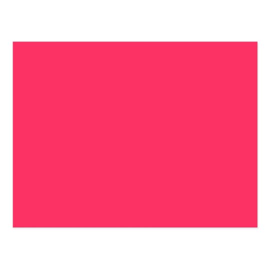 Solid Hot Pink Background Color FF3366 Background Postcard ...