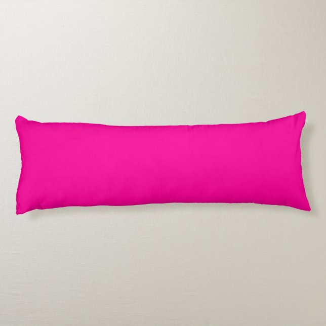 Solid Hot Pink Body Pillow (Back)