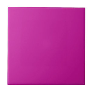 Solid Hot Pink Ceramic Tile