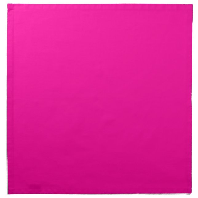 Solid Hot Pink Cloth Napkin (Front)