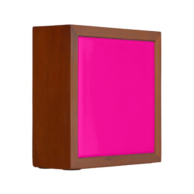 Solid Hot Pink Desk Organizer (Left)