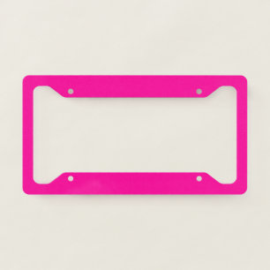 Solid Hot Pink License Plate Frame