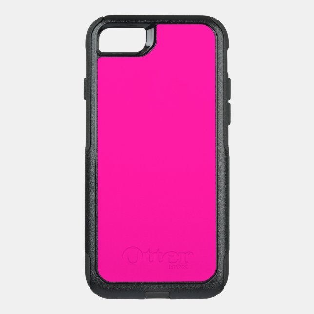 Solid Hot Pink Otterbox iPhone Case (Back)