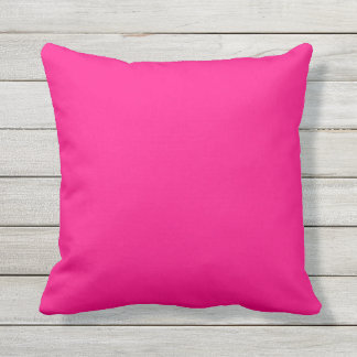 Solid Hot Pink Outdoor Pillows